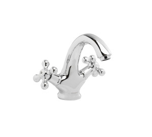 Chromed wash-basin mixer